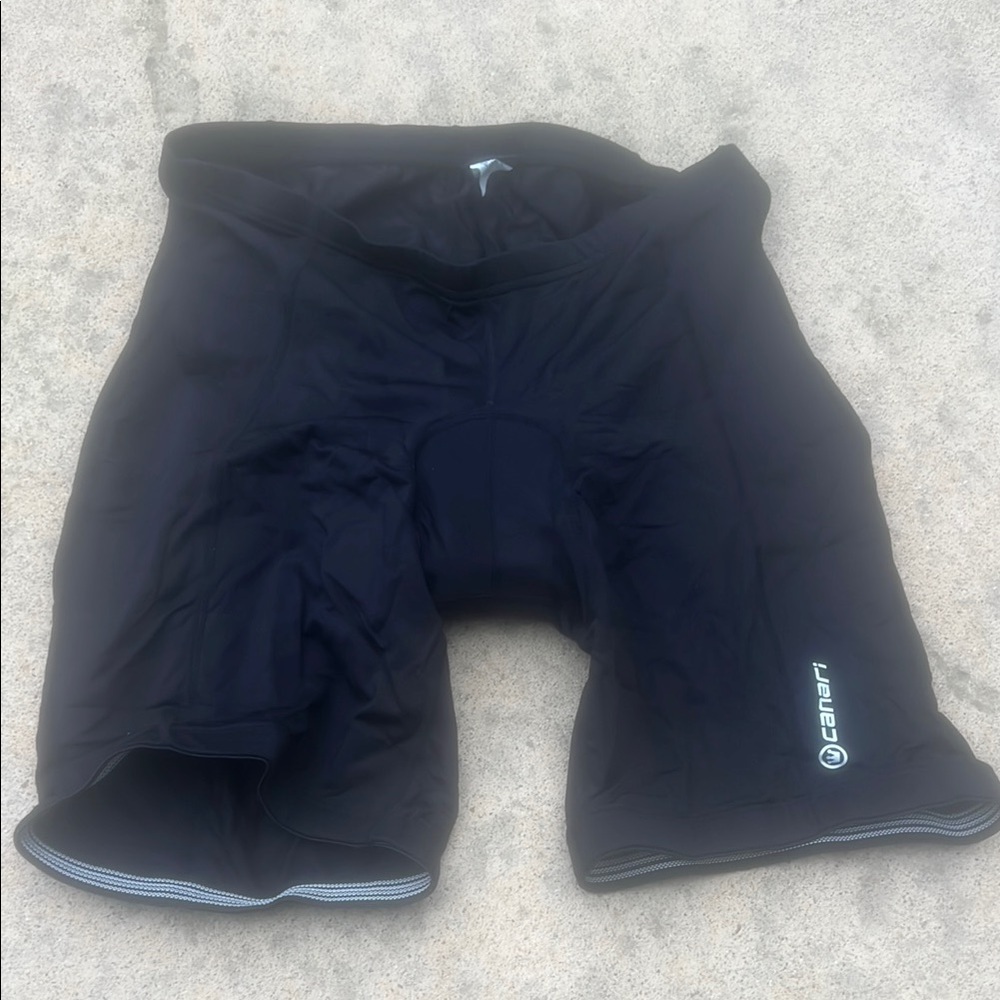 Canari Black Padded Cycle Jersey Women's  Size L